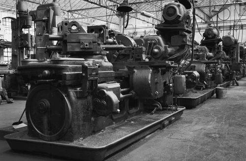 Atelier de fabrication des pompes, usine Japy (Le Rondelot)