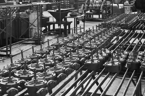 Atelier de fabrication des pompes, usine Japy (Le Rondelot)