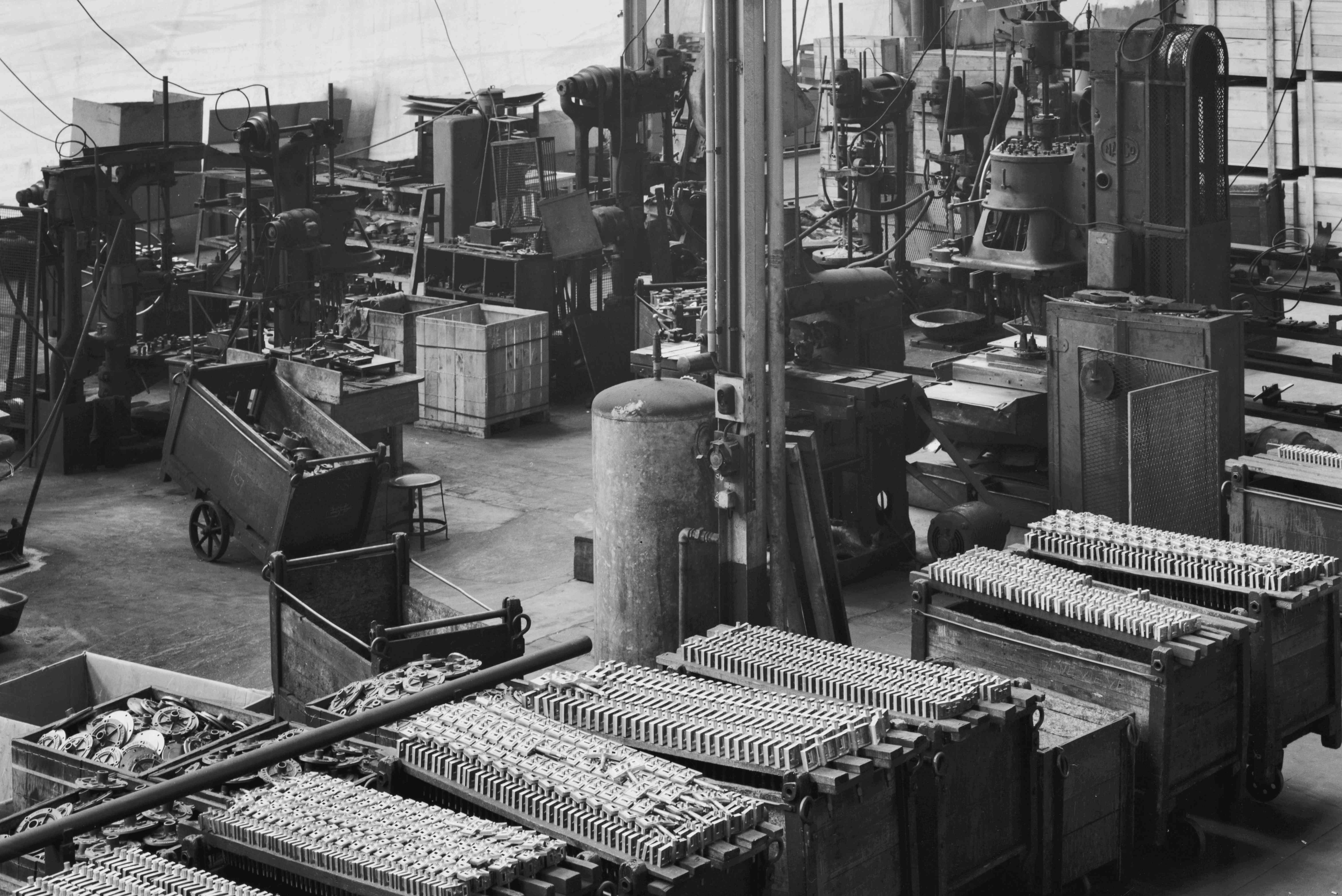 Atelier de fabrication des pompes, usine Japy (Le Rondelot)
