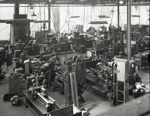 Atelier de fabrication des pompes, usine Japy (Le Rondelot)