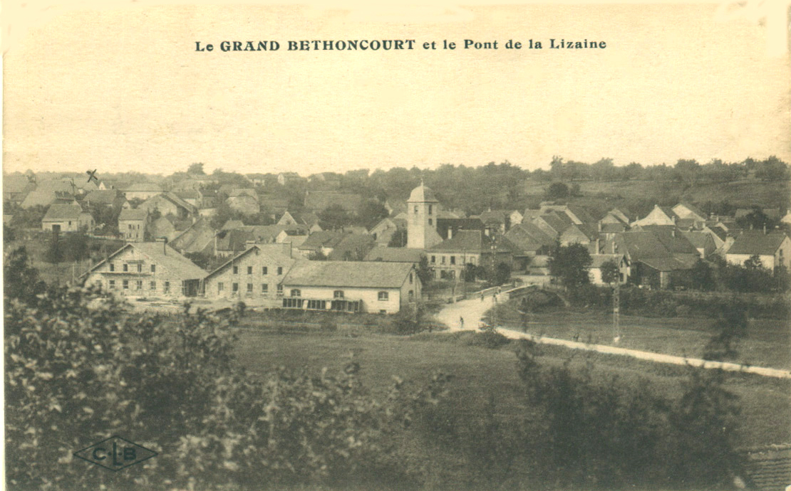 Le Grand Bethoncourt et le pont de la Lizaine