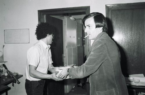 Jean-Paul Goux (meeting du syndicat Lutte Ouvrière)