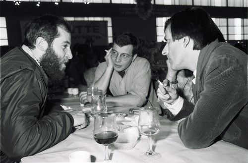 Jean-Paul Goux (meeting du syndicat Lutte Ouvrière)