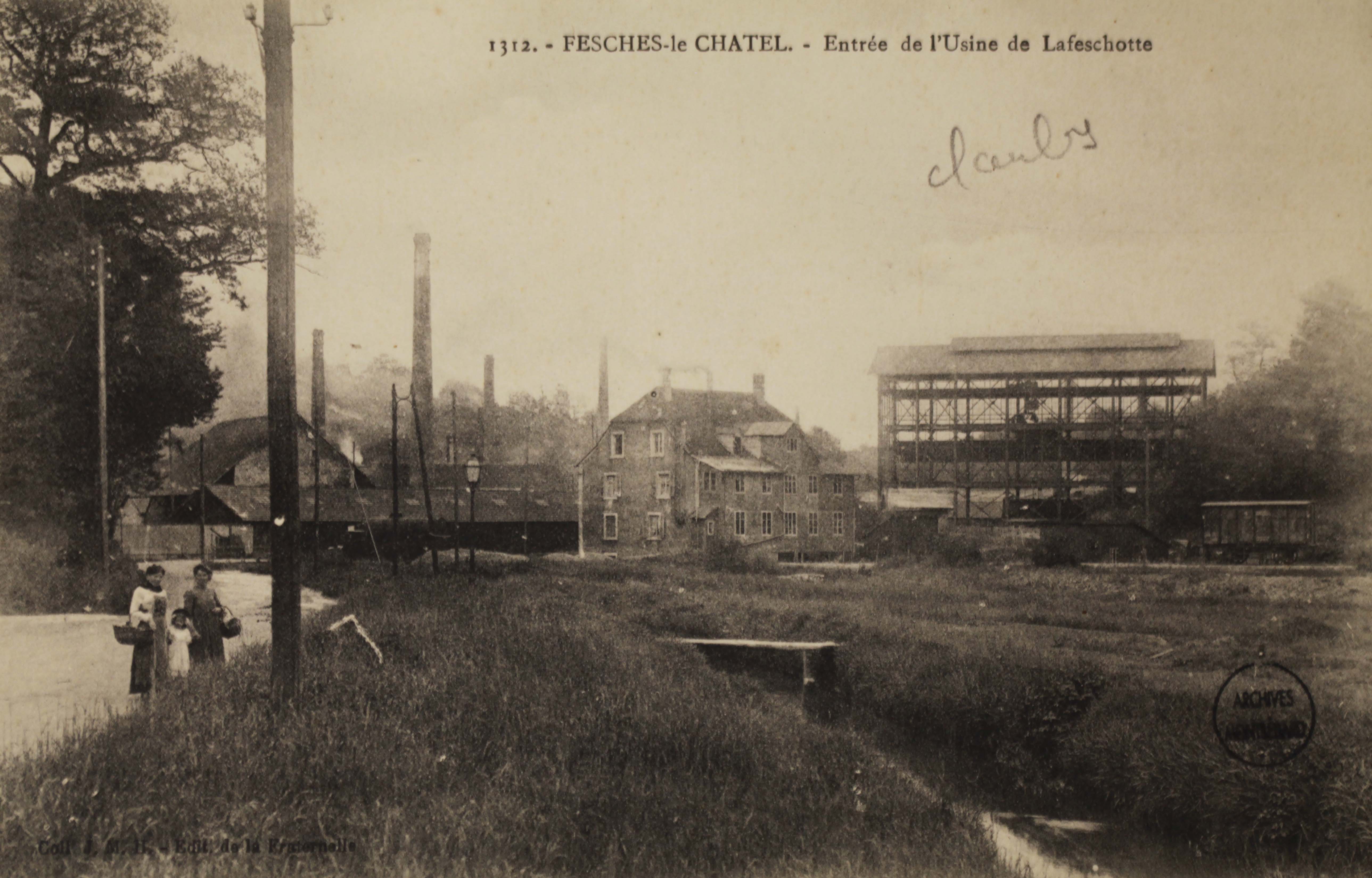 Entrée de l'usine de Lafeschotte