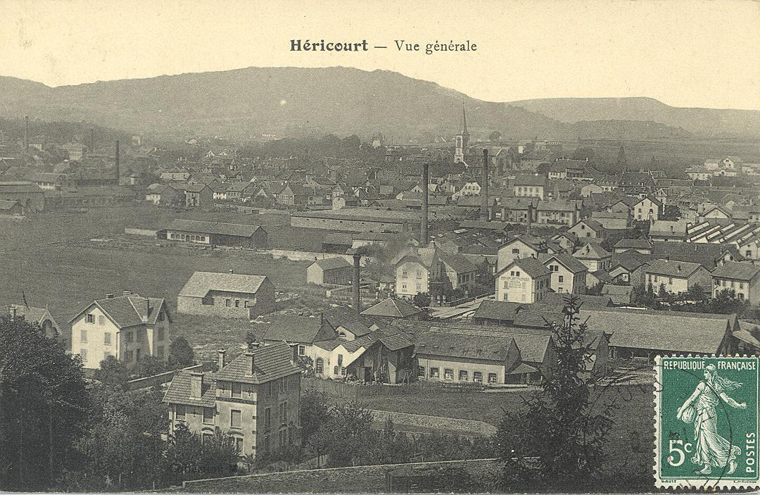 Vue aérienne d'Héricourt
