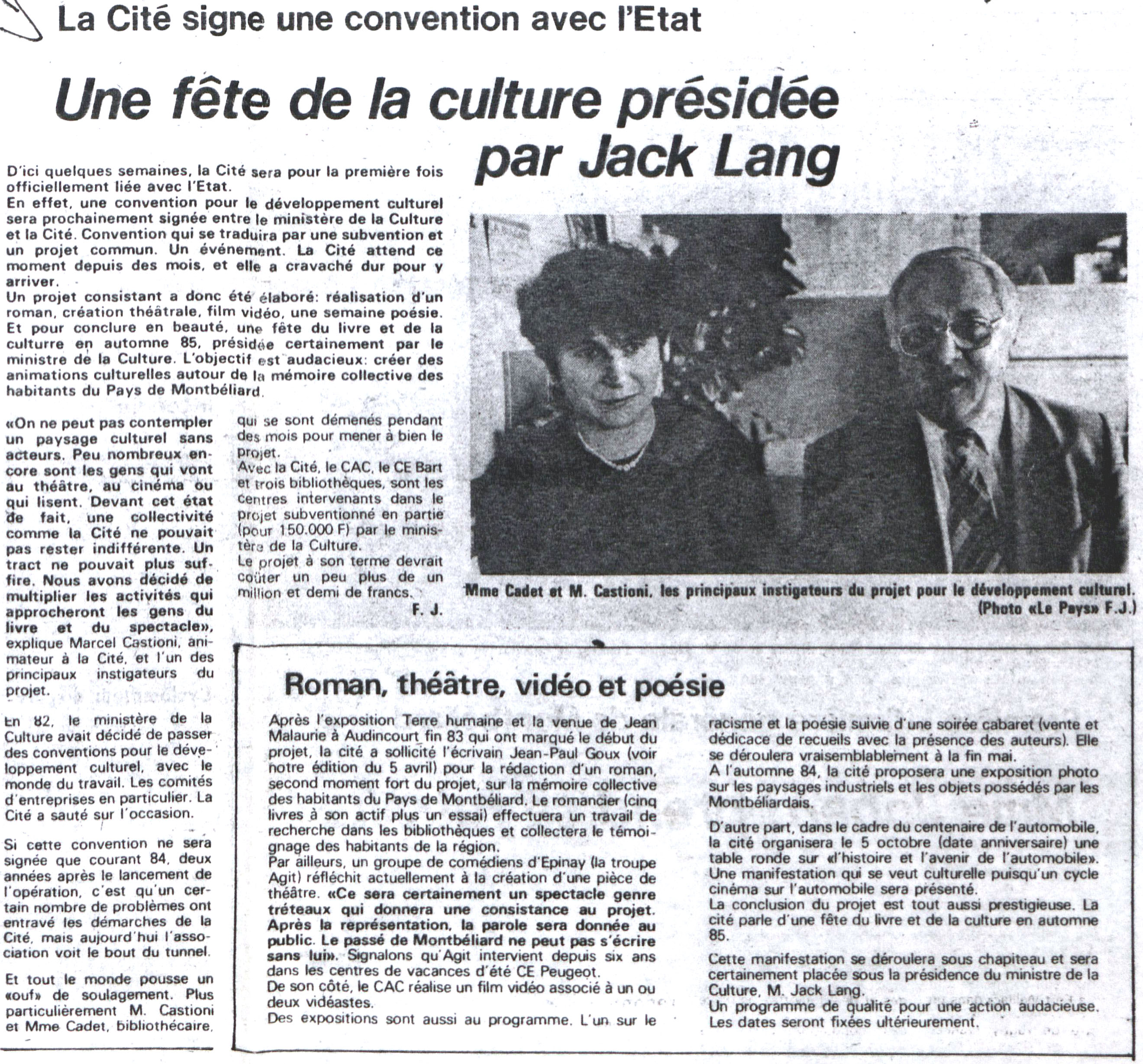 L’Est républicain (7 avril 1984)