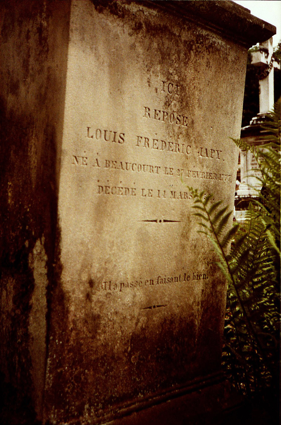 Tombe de Louis-Frédéric Japy, Beaucourt (1984)